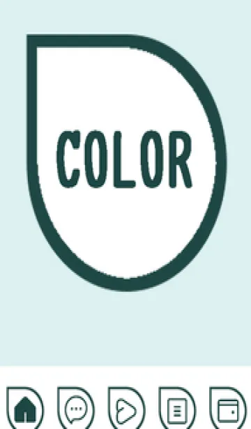 [LINE着せ替え] green color J100の画像1