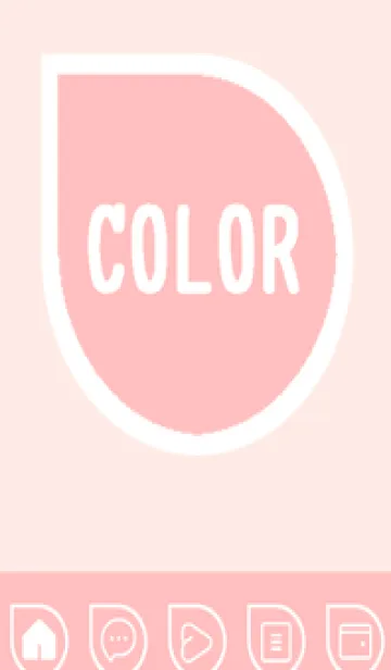 [LINE着せ替え] pink color J47の画像1