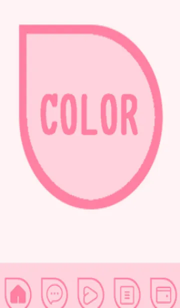 [LINE着せ替え] pink color J48の画像1