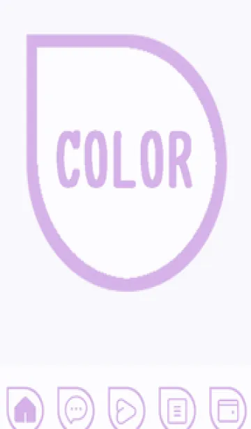 [LINE着せ替え] purple color J47の画像1