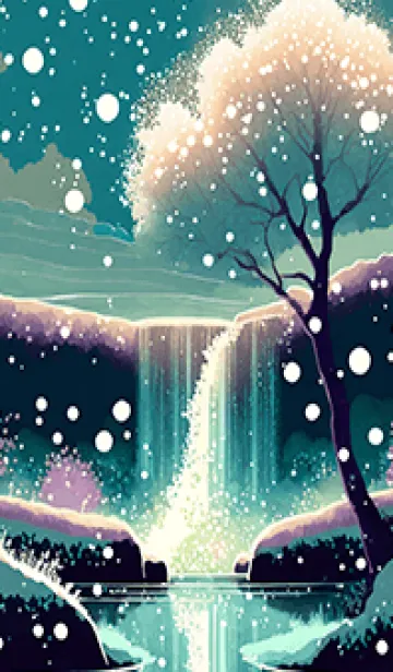 [LINE着せ替え] 優美な冬の風景の着せかえ(Winter-1656)の画像1