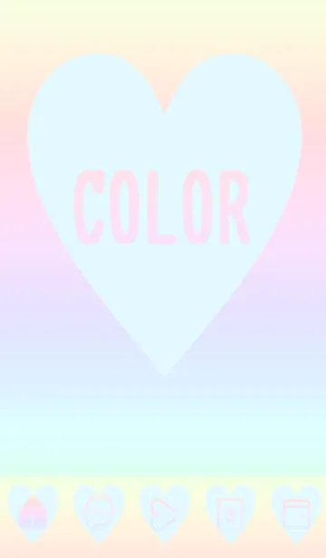 [LINE着せ替え] blue color rainbow F08の画像1