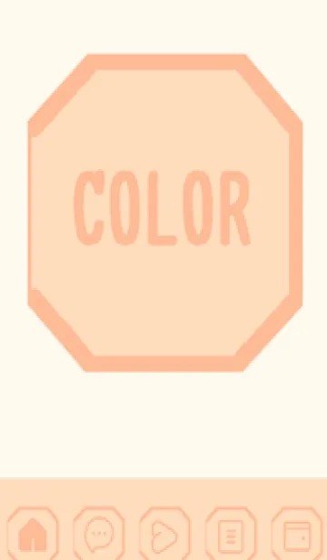 [LINE着せ替え] beige color K49の画像1