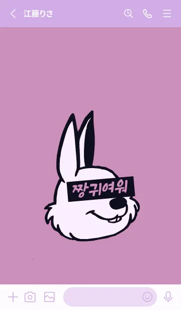 [LINE着せ替え] KOREA RABBIT THEME 118の画像2