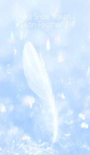 [LINE着せ替え] Real Snow Bokeh #Swan Feather 7-4の画像1
