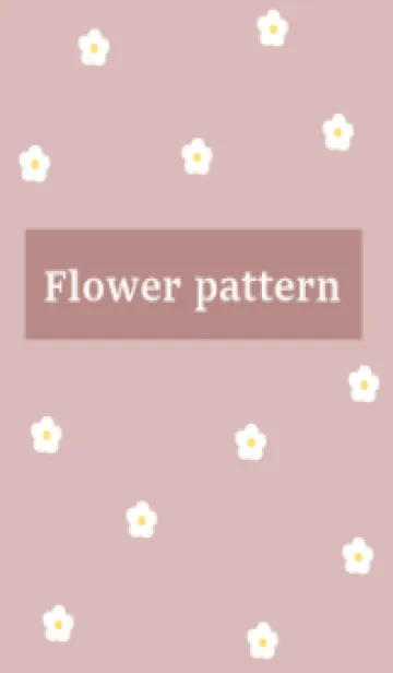 [LINE着せ替え] flower pattern_pinkbeigeの画像1