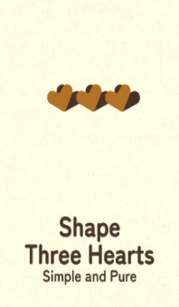 [LINE着せ替え] 3つのハート型の着せかえ サンタンの画像1