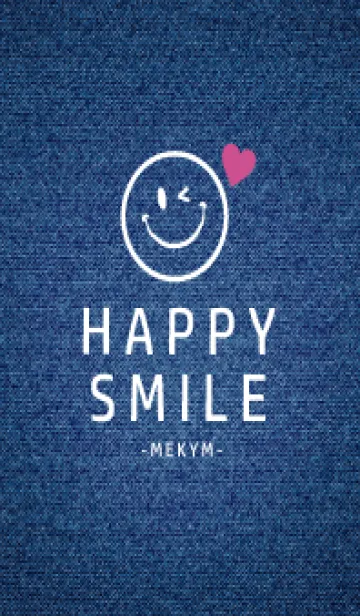 [LINE着せ替え] HAPPY SMILE DENIM HEART - MEKYM 27の画像1