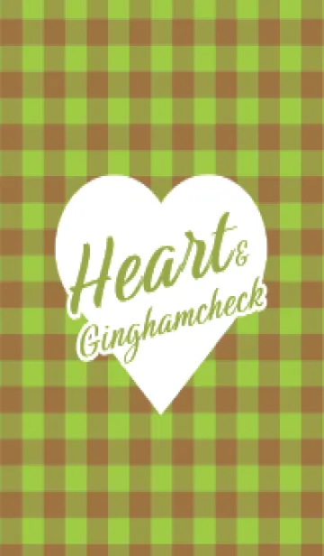 [LINE着せ替え] ハート ギンガムチェック 134の画像1