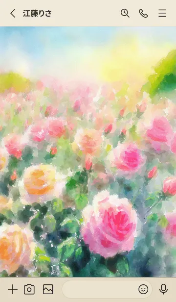 [LINE着せ替え] 薔薇(バラ)の花の着せかえ(R1642)の画像2