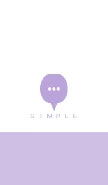 [LINE着せ替え] シンプル（purple)V.1737の画像1