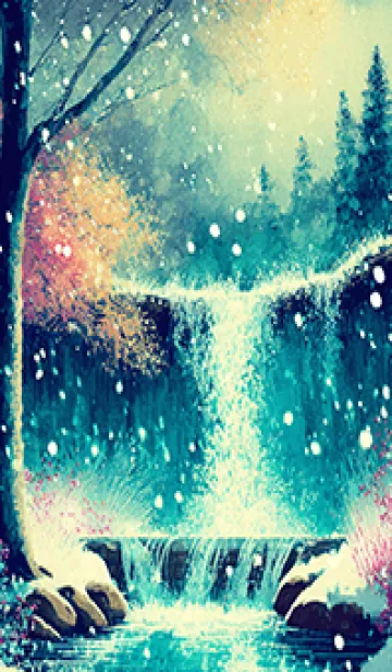 [LINE着せ替え] 優美な冬の風景の着せかえ(Winter-1664)の画像1