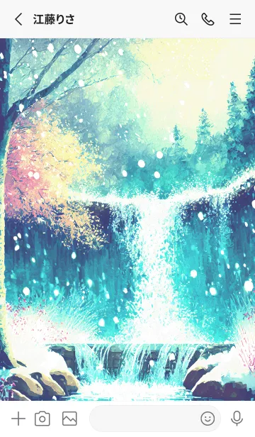 [LINE着せ替え] 優美な冬の風景の着せかえ(Winter-1664)の画像2