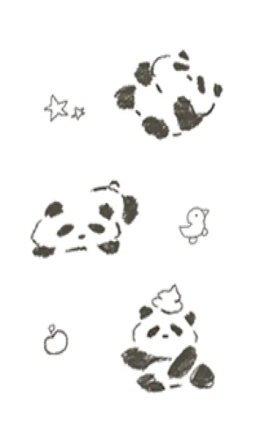 [LINE着せ替え] Cute Panda's Dayの画像1