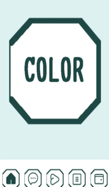 [LINE着せ替え] green color K100の画像1