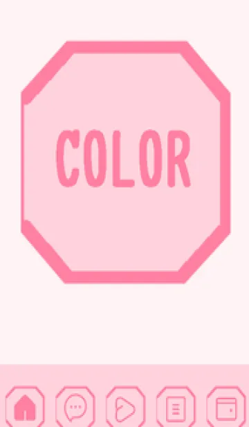 [LINE着せ替え] pink color K48の画像1