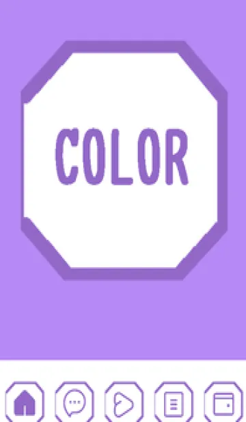 [LINE着せ替え] purple color K46の画像1