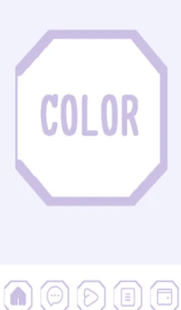 [LINE着せ替え] purple color K49の画像1