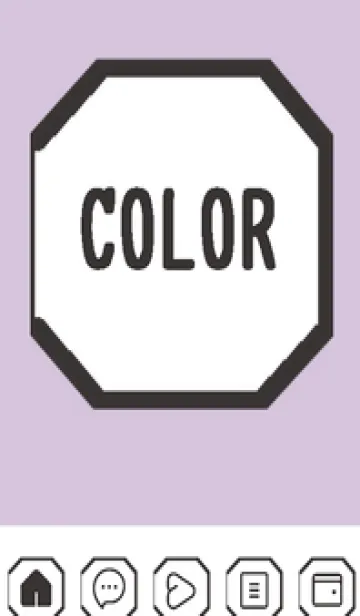 [LINE着せ替え] purple color K50の画像1