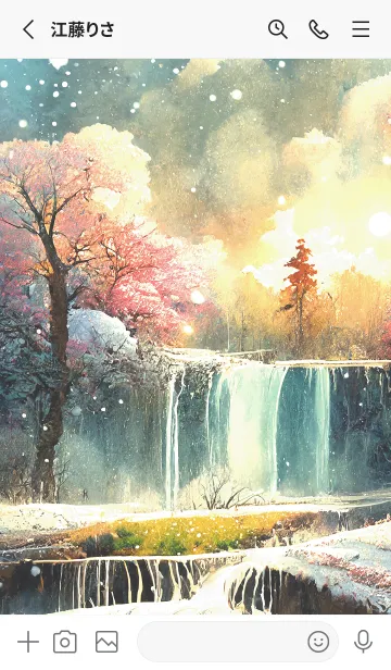 [LINE着せ替え] 優美な冬の風景の着せかえ(Winter-1670)の画像2