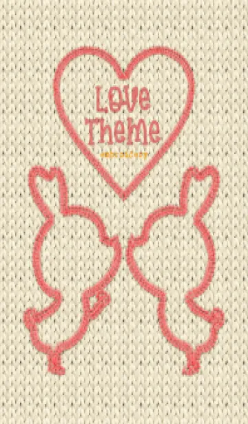 [LINE着せ替え] Love Theme Embroidery 46の画像1