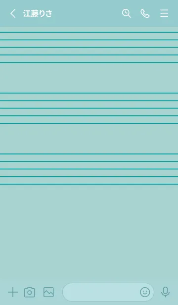 [LINE着せ替え] 五線譜1 ペールアクアの画像2