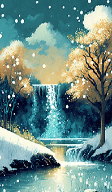 [LINE着せ替え] 優美な冬の風景の着せかえ(Winter-1675)の画像1