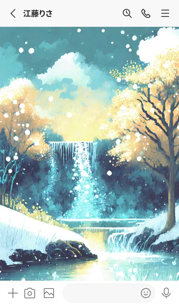 [LINE着せ替え] 優美な冬の風景の着せかえ(Winter-1675)の画像2