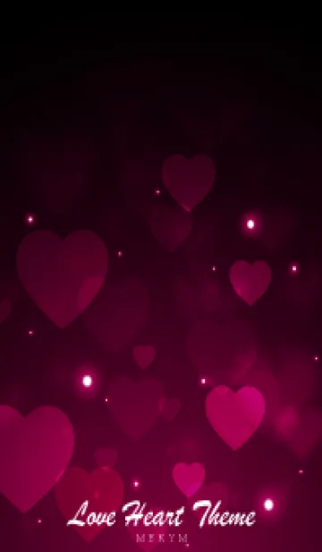 [LINE着せ替え] Love Heart Theme -BLOOD RED-の画像1