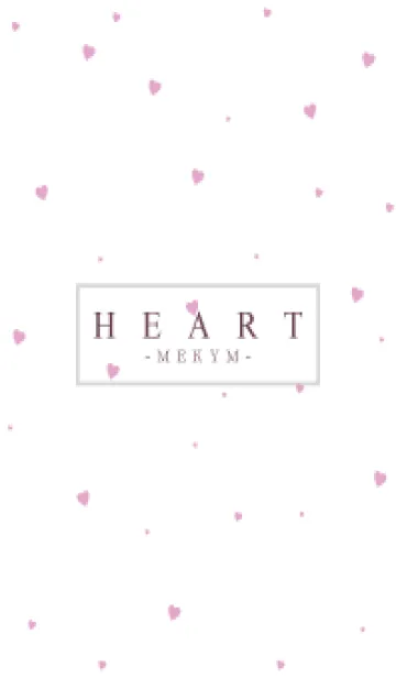 [LINE着せ替え] HEART PINK-SIMPLE MEKYM 21の画像1