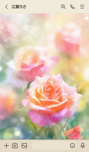 [LINE着せ替え] 薔薇(バラ)の花の着せかえ(R1659)の画像2