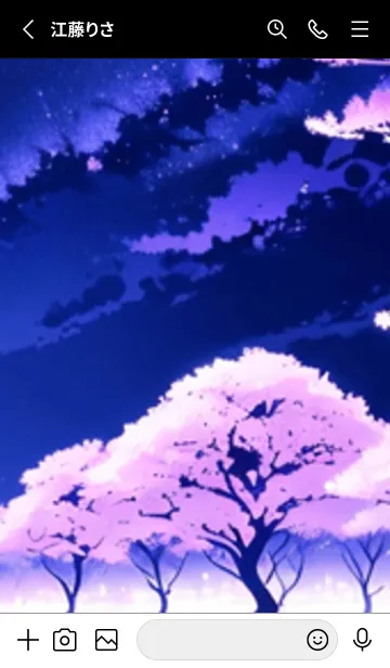 [LINE着せ替え] 冬のサクラ #MaFJbF28。の画像2