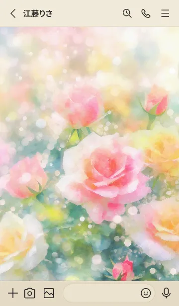 [LINE着せ替え] 薔薇(バラ)の花の着せかえ(R1668)の画像2