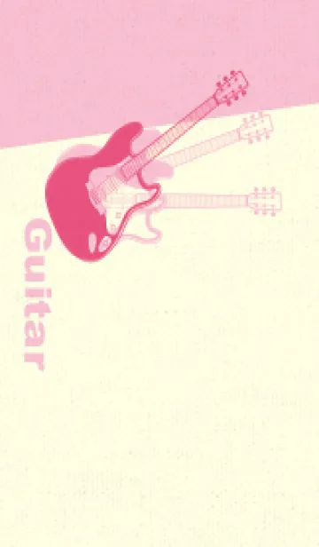 [LINE着せ替え] エレキギター Line  カーネーションピンクの画像1