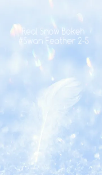 [LINE着せ替え] Real Snow Bokeh #Swan Feather 2-5の画像1