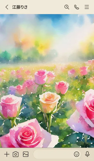 [LINE着せ替え] 薔薇(バラ)の花の着せかえ(R1663)の画像2