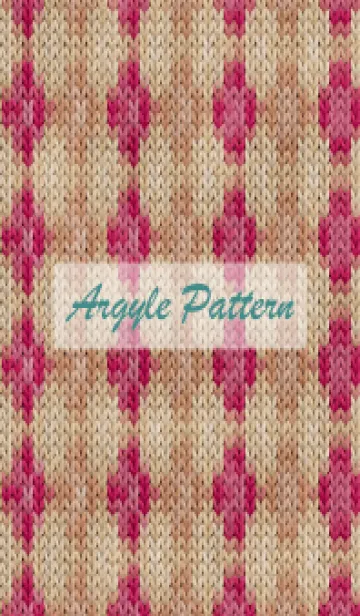 [LINE着せ替え] argyle pattern embroidery 83の画像1