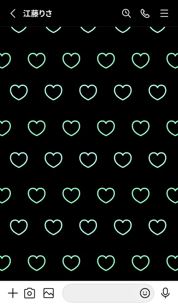 [LINE着せ替え] シンプル ハート アイコン 27の画像2