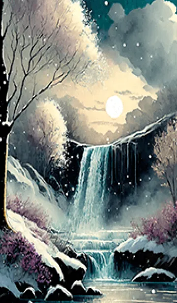 [LINE着せ替え] 優美な冬の風景の着せかえ(Winter-1690)の画像1