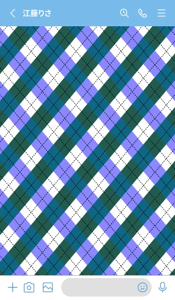 [LINE着せ替え] アーガイル チェック 47の画像2