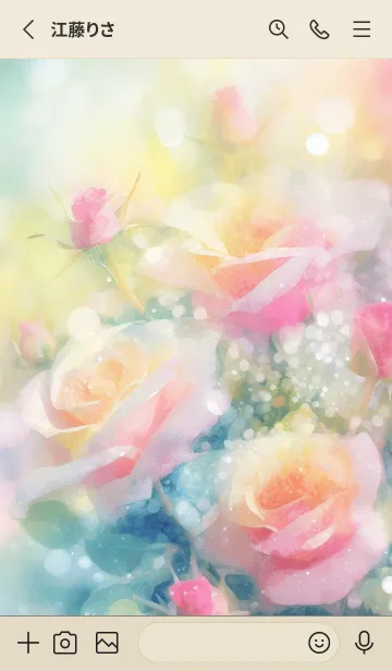 [LINE着せ替え] 薔薇(バラ)の花の着せかえ(R1677)の画像2