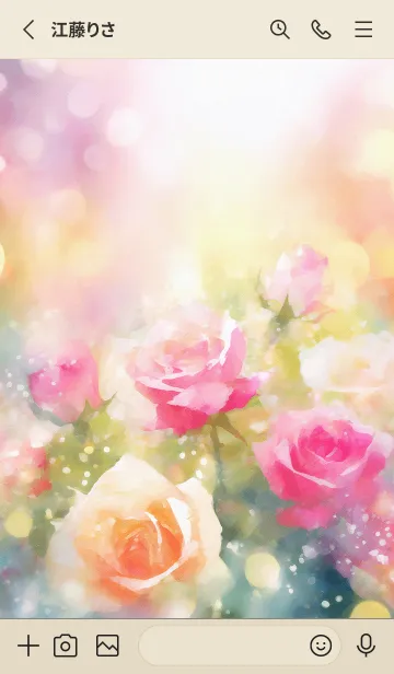 [LINE着せ替え] 薔薇(バラ)の花の着せかえ(R1678)の画像2