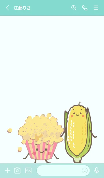 [LINE着せ替え] lilypopcorn teamの画像2