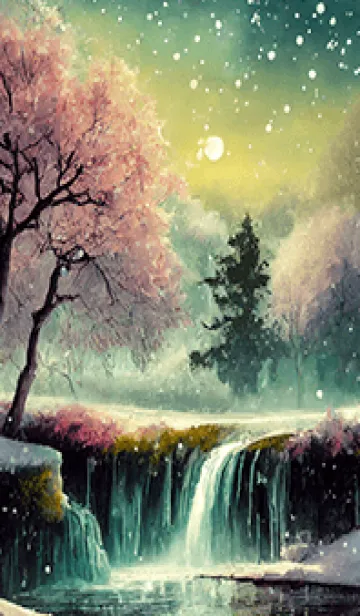 [LINE着せ替え] 優美な冬の風景の着せかえ(Winter-1701)の画像1