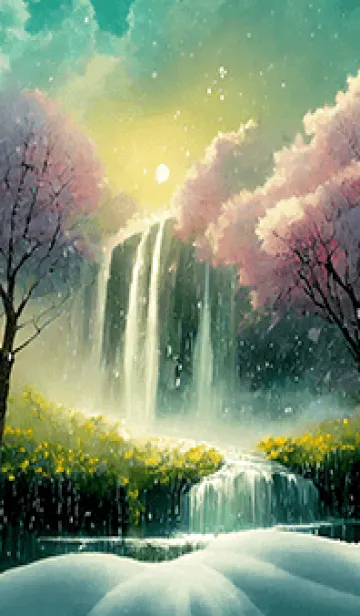 [LINE着せ替え] 優美な冬の風景の着せかえ(Winter-1706)の画像1