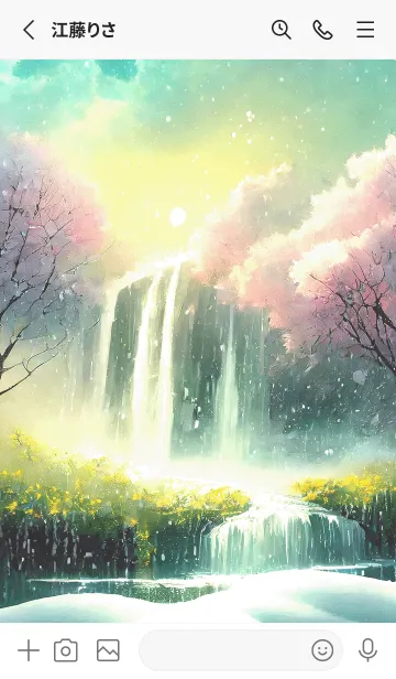 [LINE着せ替え] 優美な冬の風景の着せかえ(Winter-1706)の画像2