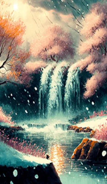 [LINE着せ替え] 優美な冬の風景の着せかえ(Winter-1708)の画像1