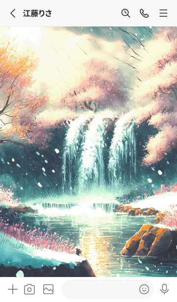 [LINE着せ替え] 優美な冬の風景の着せかえ(Winter-1708)の画像2