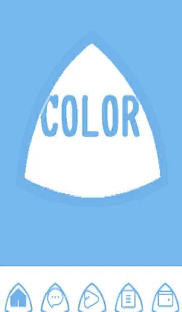 [LINE着せ替え] blue color L46の画像1