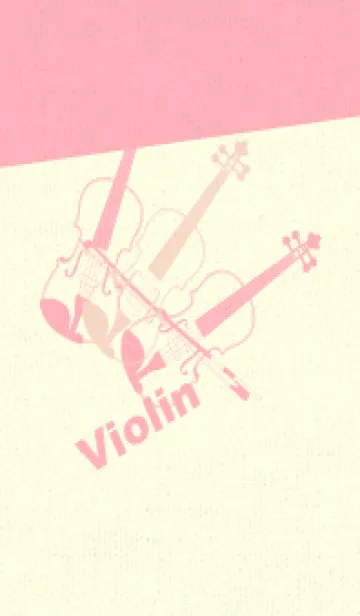 [LINE着せ替え] Violin 3カラー シェルピンクの画像1